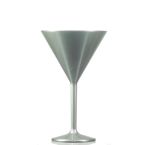 zilveren Kunststof Martiniglas laten bedrukken